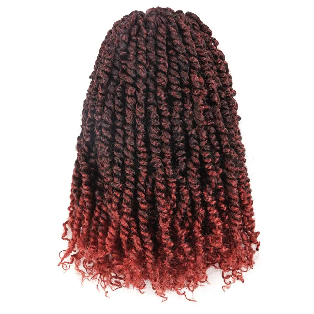 Toyotress Tiana Passion Twist Hair Pre-Twisted Pre-Looped Passion Twists Crochet Braids Made Of Bohemian Hair Synthetic Braiding Hair Extension